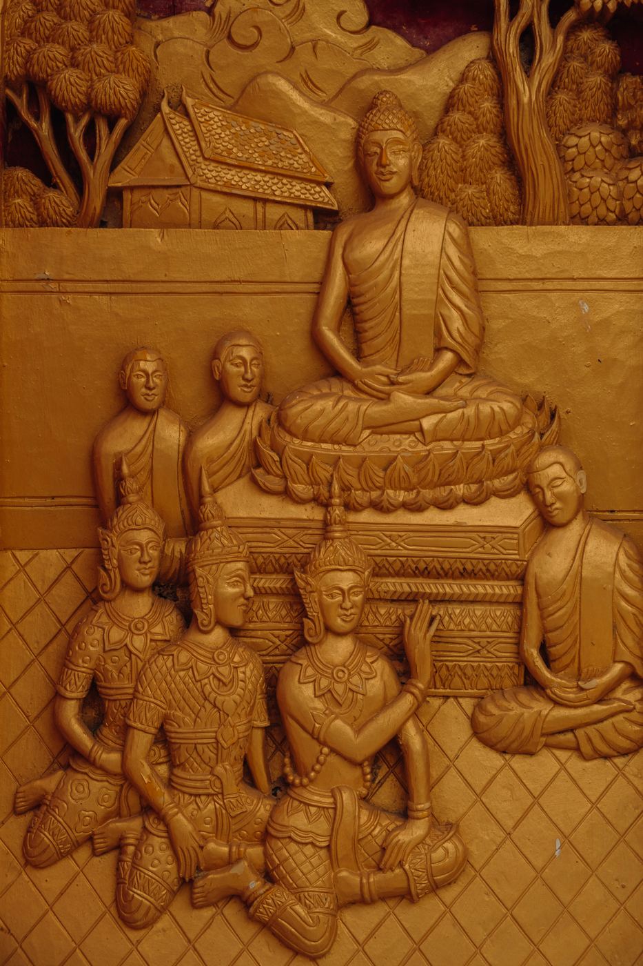 악품 게송 119–121에 대응하는 사진