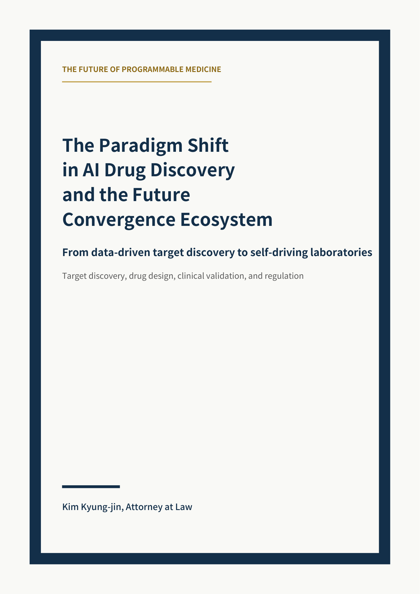 The Paradigm Shift in AI Drug Discovery cover