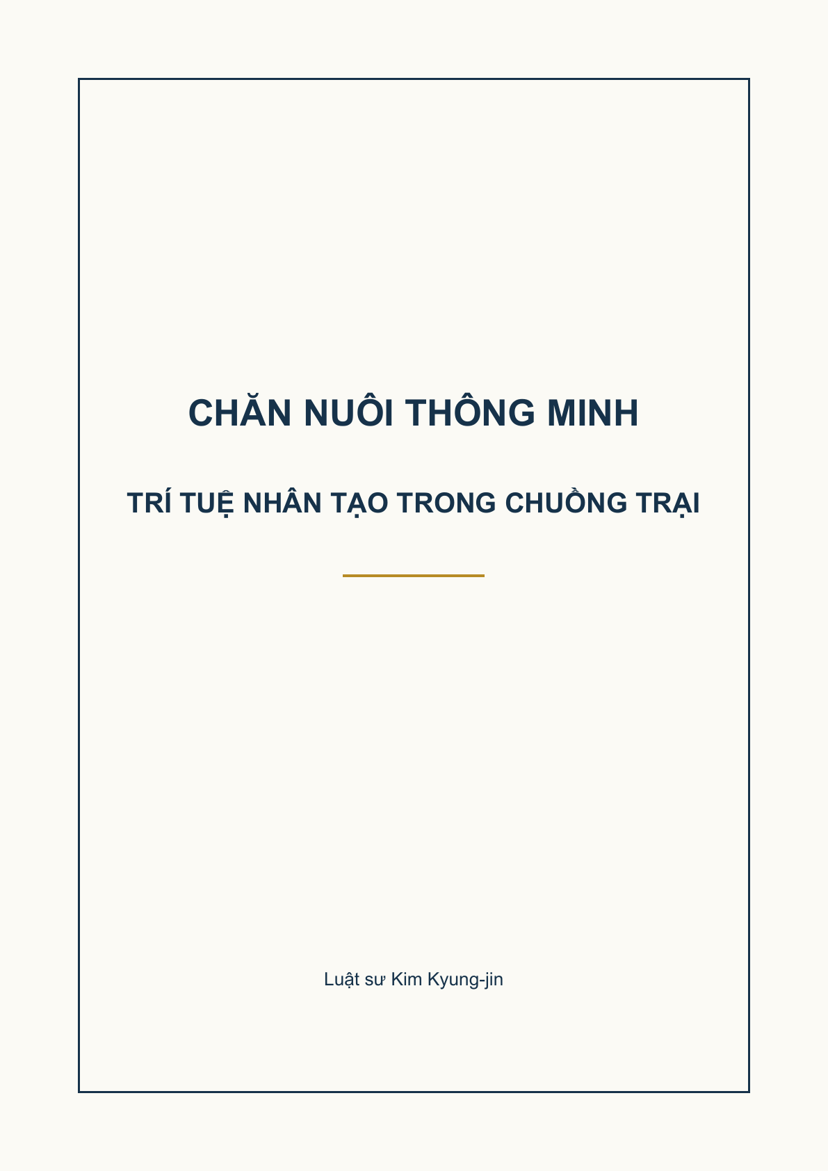 Bìa Chăn nuôi thông minh: Trí tuệ nhân tạo bước vào chuồng trại