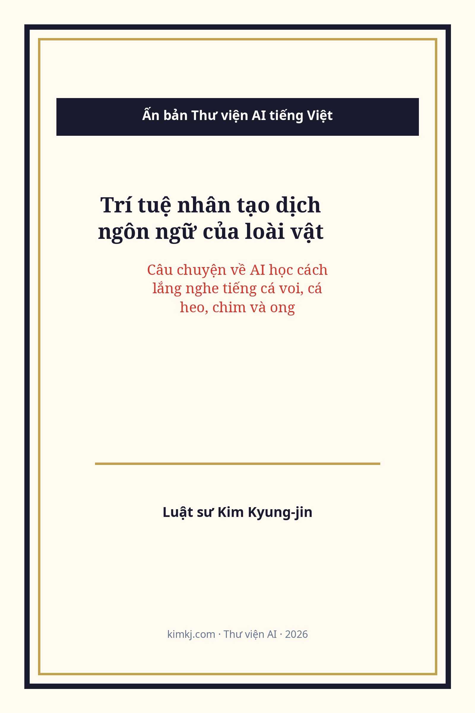 Trí tuệ nhân tạo dịch ngôn ngữ của loài vật cover